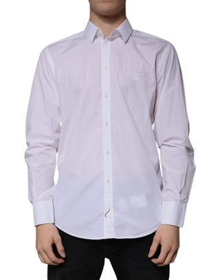 Weißes Baumwoll-Slim-Fit MARTINI Herrenhemd
