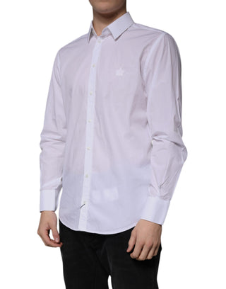 Weißes Baumwoll-Slim-Fit MARTINI Herrenhemd