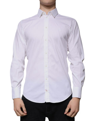 Camisa formal MARTINI de mezcla de algodón blanca