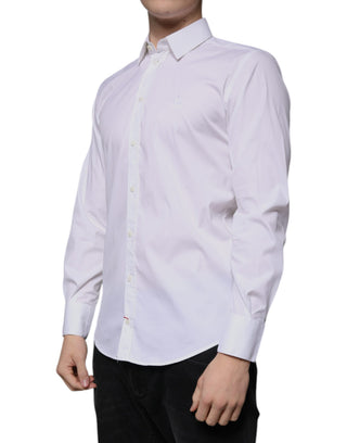 Camisa formal MARTINI de mezcla de algodón blanca