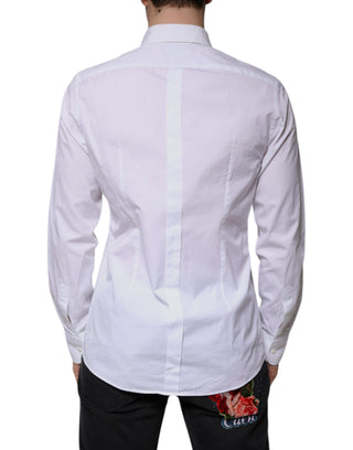 Camisa formal para hombre GOLD de algodón popelina con pechera blanca