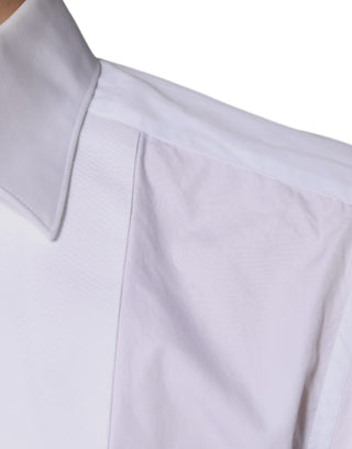 Camisa formal para hombre GOLD de algodón popelina con pechera blanca
