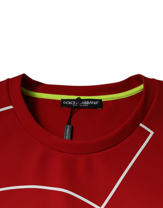 Camiseta para hombre multicolor de algodón con logo y cuello redondo