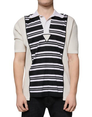 Polo multicolor con rayas y cuello