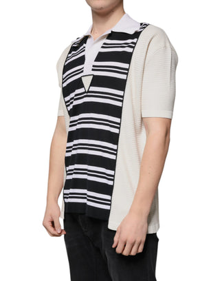 Polo multicolor con rayas y cuello