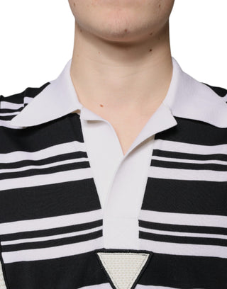 Polo multicolor con rayas y cuello