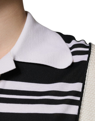 Polo multicolor con rayas y cuello