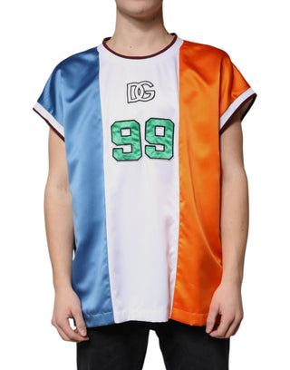 Camiseta sin mangas multicolor tipo jersey