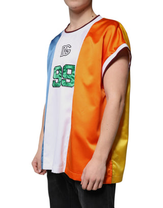 Camiseta sin mangas multicolor tipo jersey