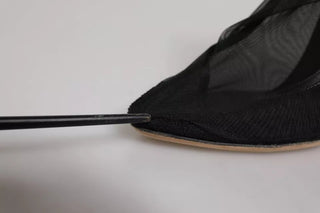 Botines de malla elástica de nylon negro
