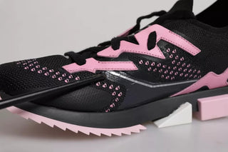 Black Pink SORRENTO Sport Stretch Sneakers Shoes