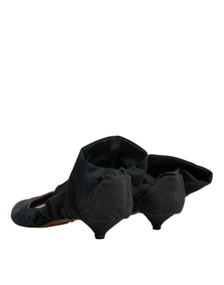 Botines tobilleros estilo calcetín de algodón verde