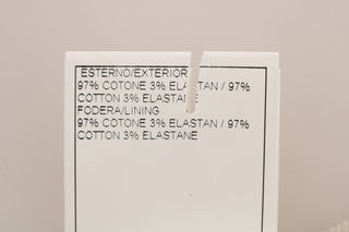 Beigefarbene schmale Jeans-Cord-Röhrenhose
