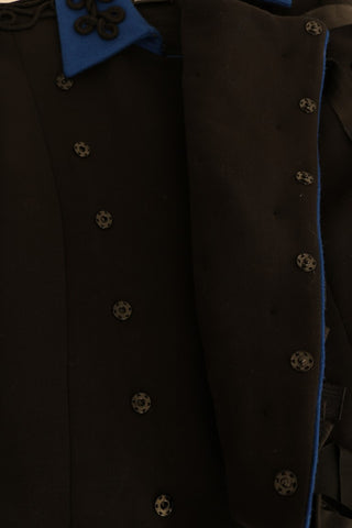 Black Wool Trench Jacket