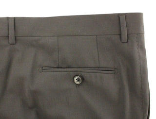 Pantalones Plisados Negros de Lana Elástica