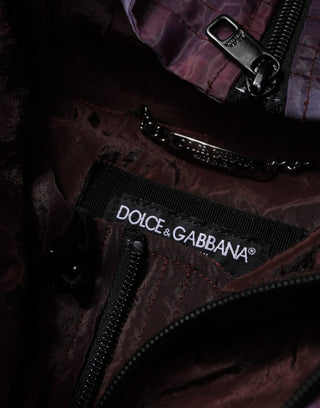 Chaqueta blusón con capucha para hombre en camuflaje púrpura