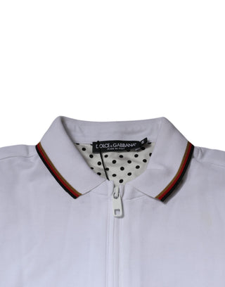 Herren-Sweatshirt mit durchgehendem Reißverschluss „White Crown“