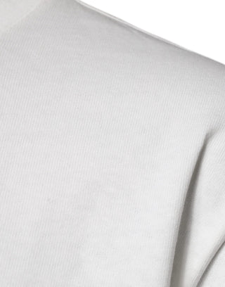 Camiseta blanca DG Logo con cuello redondo y mangas cortas