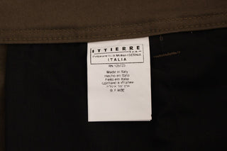 Green Cotton Stretch Comfort Fit Pants