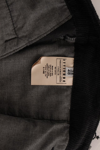 Schwarze Cordhose aus Baumwolle mit geradem Schnitt