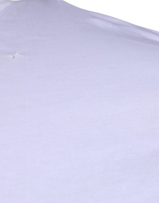 Camiseta blanca DG Logo de algodón con cuello redondo