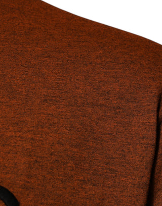 Camiseta marrón de algodón DG con cuello redondo