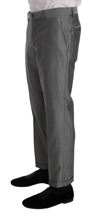 Schwarzer Stretch-Anzug mit Kristallbienen-Slim-Fit