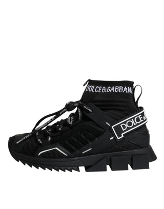 Schwarze Sorrento Socken-Sneaker