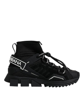 Schwarze Sorrento Socken-Sneaker