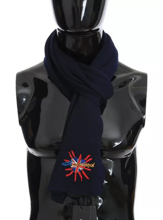 Blauer Schal aus Wolle #DGLovesLondon
