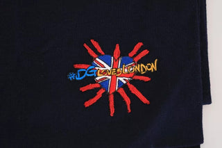 Blauer Schal aus Wolle #DGLovesLondon