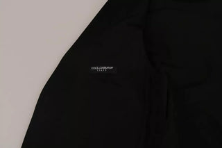 Chaleco negro de lana con logo