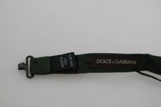 Grüne gepunktete Seidenfliege mit verstellbarem Halsband