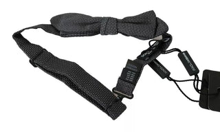 Corbata de hombre de seda gris con estampado