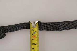 Corbata de hombre de seda gris con estampado