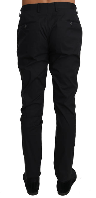 Schwarze, dehnbare formelle Hose