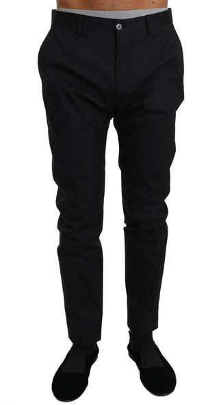 Schwarze, dehnbare formelle Hose