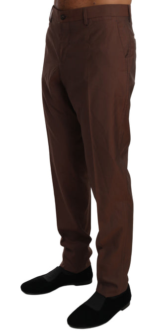 Braune Hose aus Wolle und Seide