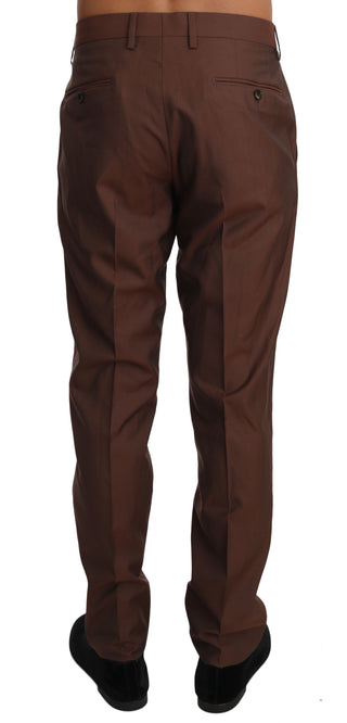 Braune Hose aus Wolle und Seide