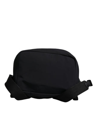 Black Neoprene Nylon DG Logo School Backpack Bag