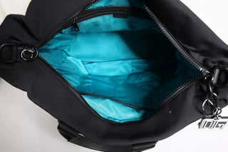 Black Canvas DG Logo Women Shopping Hand Tote Bag