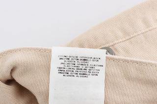 Jeans Ajustados de Algodón Elástico Beige