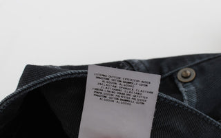 Jeans Relajados de Algodón Elástico Baggy Azules