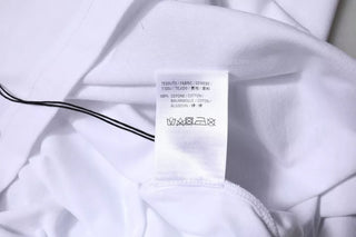 Weißes Logo T-Shirt aus Baumwoll-Jersey mit Rundhalsausschnitt und kurzen Ärmeln