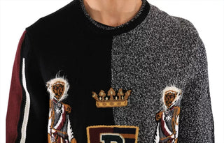 Mehrfarbiger KING Knight Monkey Pullover aus Kaschmirwolle
