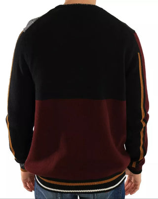 Mehrfarbiger KING Knight Monkey Pullover aus Kaschmirwolle