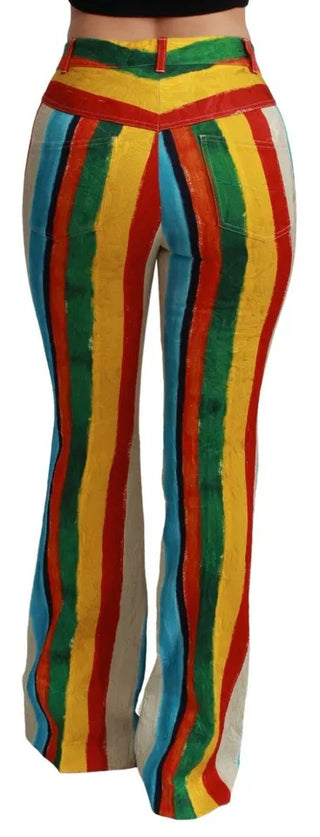 Pantalones acampanados multicolor Riga Pittorica