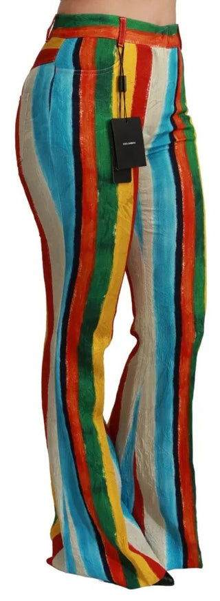 Pantalones acampanados multicolor Riga Pittorica