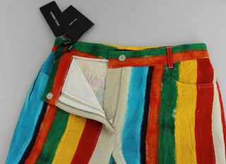 Pantalones acampanados multicolor Riga Pittorica