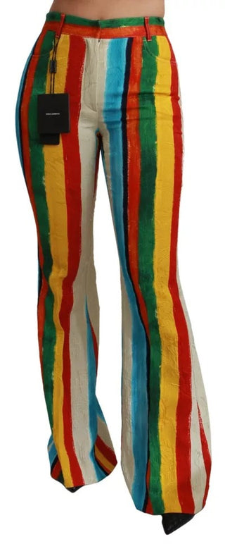 Pantalones acampanados multicolor Riga Pittorica